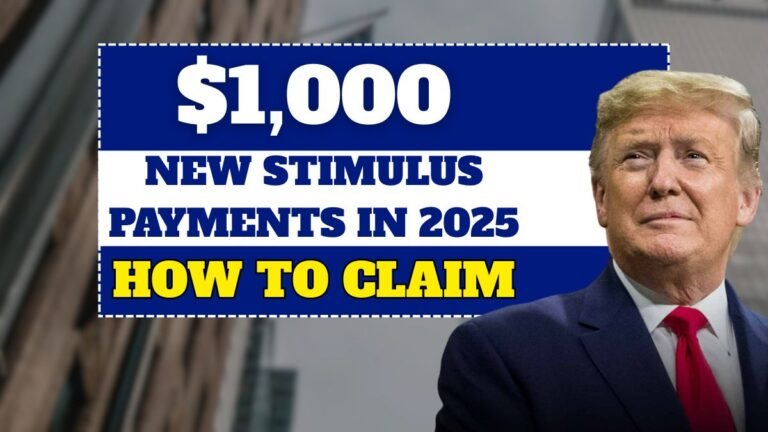 $1,000 New stimulus payments in 2025