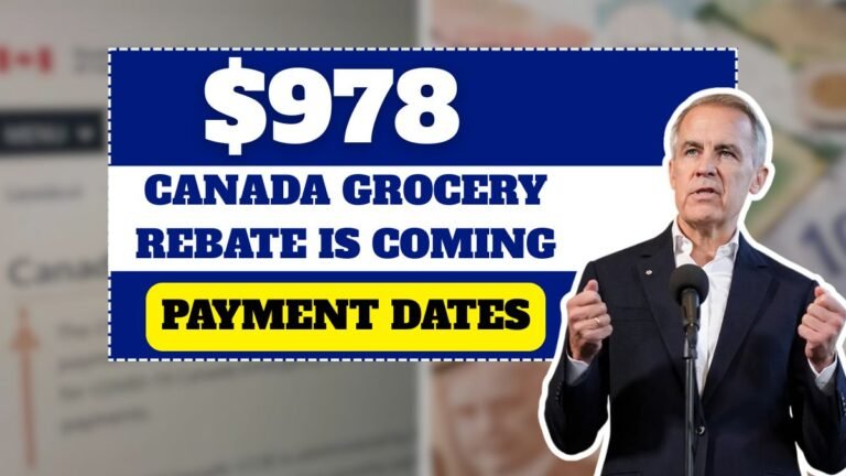 Canada’s $978 Grocery Rebate